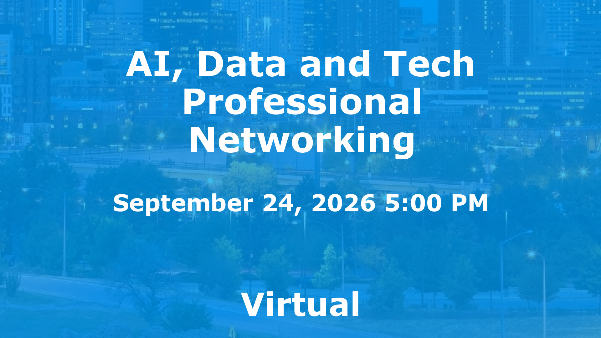 AI, Data and Tech Professional Networking event image